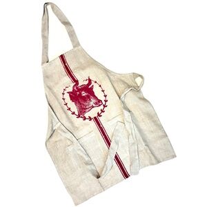 Linen kitchen apron